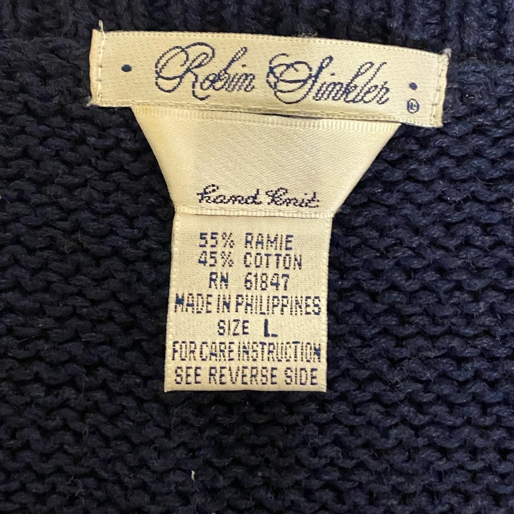 Hand-knit Robin Sinkler Texas cardigan - Picture 4 of 5